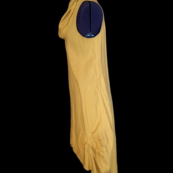 For Cynthia cowl neck chartreuse dress, Medium - Picture 2 of 7